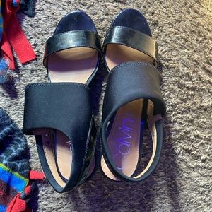 Black Calvin Klein Wedges